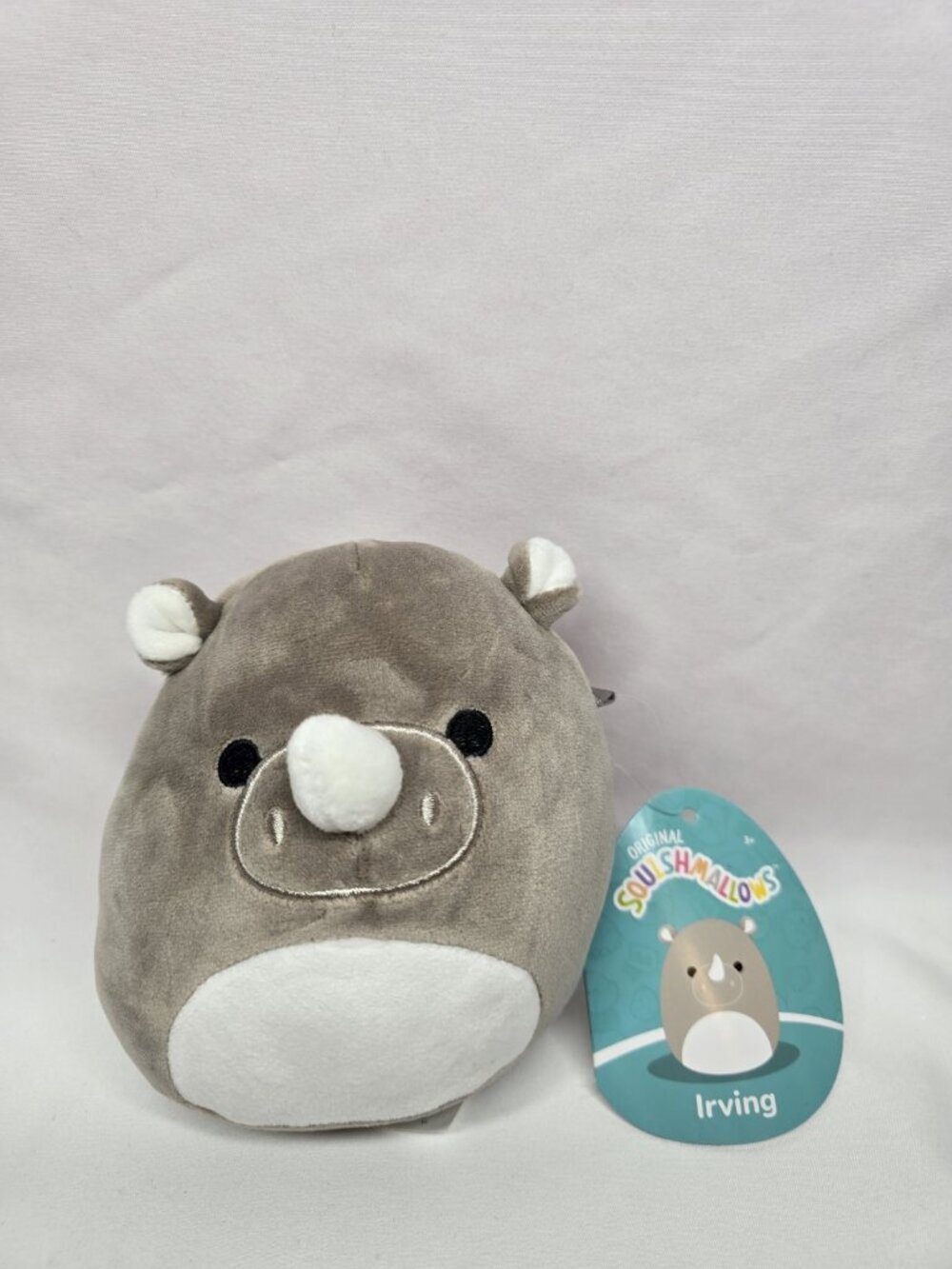 Squishmallows Irving Rhino 5” Squishmallow Stuffed Animal Toy Plush